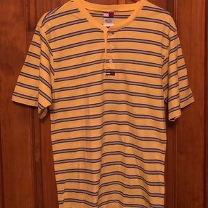 Vintage Tommy Hilfiger Yellow T-Shirt Size XL